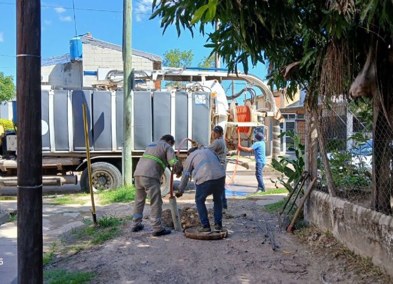 Sameep realizó un saneamiento integral y colocó una nueva bomba cloacal en Resistencia
