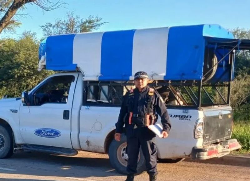 Un joven fue demorado por transportar una carga peligrosa sin autorización en Charata