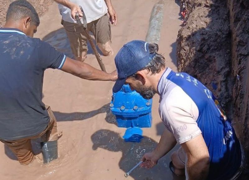 Sameep realizó intervenciones para mejorar el servicio de agua potable en Fontana