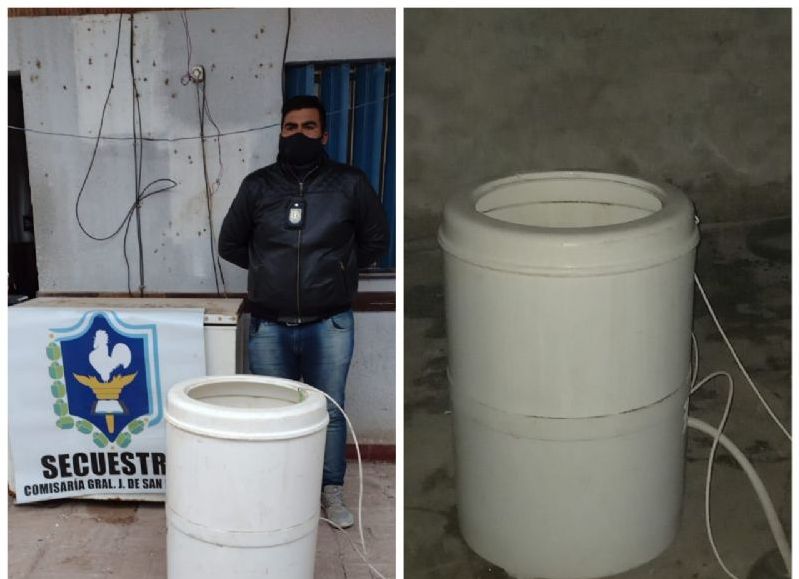 En General San Martín la policía recuperó un lavarropas que había sido sustraído