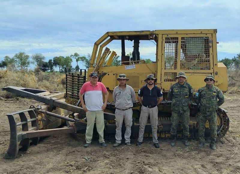 Detectaron un desmonte ilegal y secuestraron una topadora en Pampa Guanaco