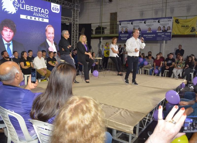 La Libertad Avanza convocó a seguidores en Charata