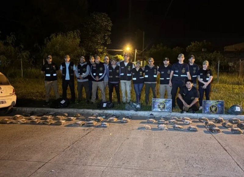 Capturaron a un automovilista con más de 53 kilos de marihuana en La Leonesa