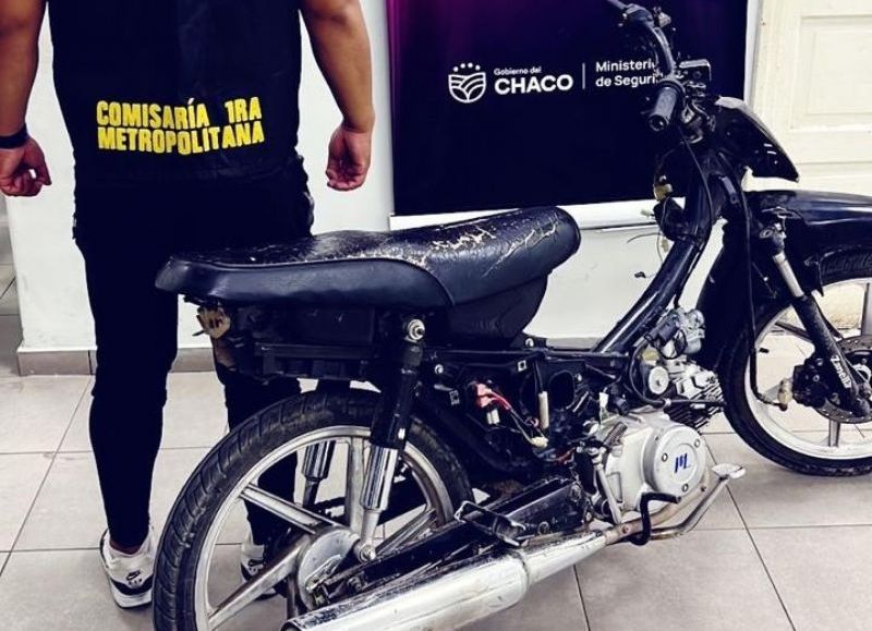 Resistencia: recuperaron una moto y detuvieron a un menor que evadió un control
