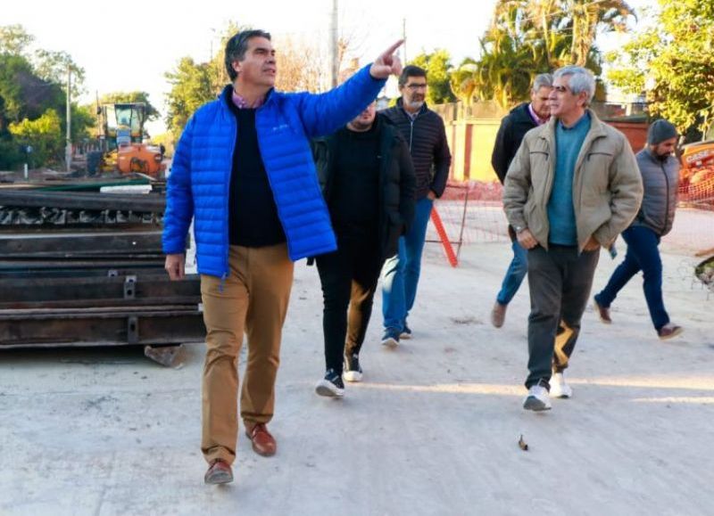 Capitanich supervisó obras en diversas zonas de Resistencia
