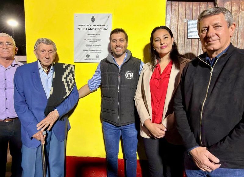 Mesón de Fierro cuenta con una nueva cancha de vóley en el club Sportivo Necochea