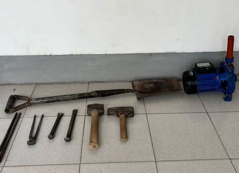 Las Breñas: secuestraron herramientas robadas de una obra en construcción