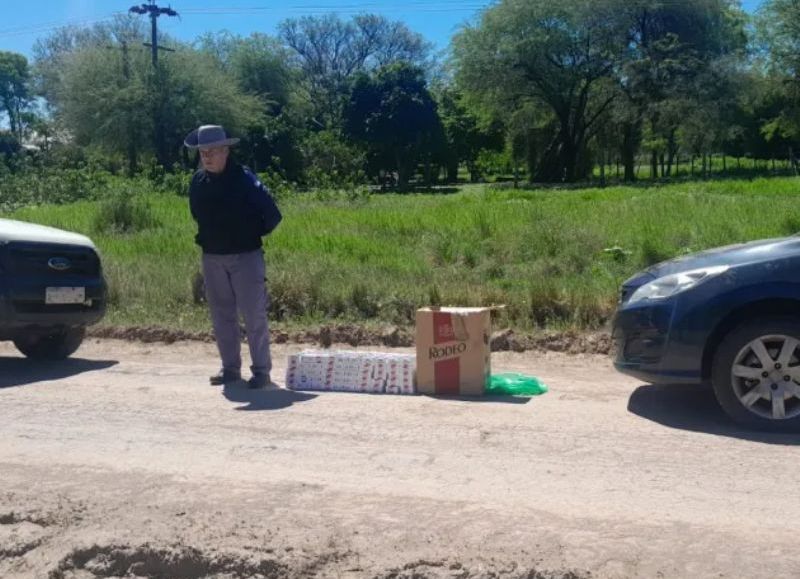Interceptaron un vehículo con cargamento ilegal de cigarrillos en Margarita Belén