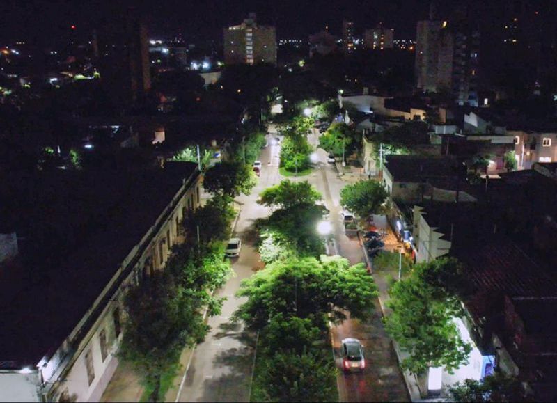 Secheep avanza con la recuperación de la red de alumbrado público de Resistencia