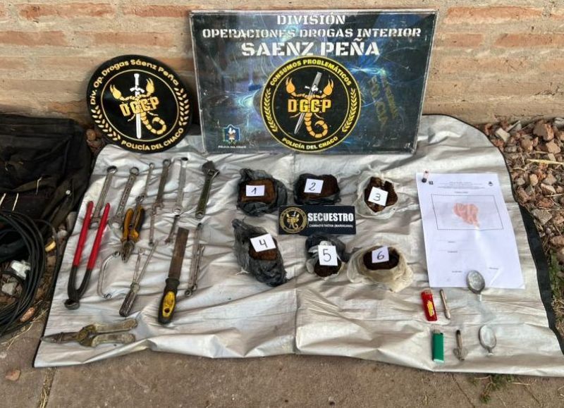 Dos hombres fueron demorados con 800 gramos de marihuana en Sáenz Peña