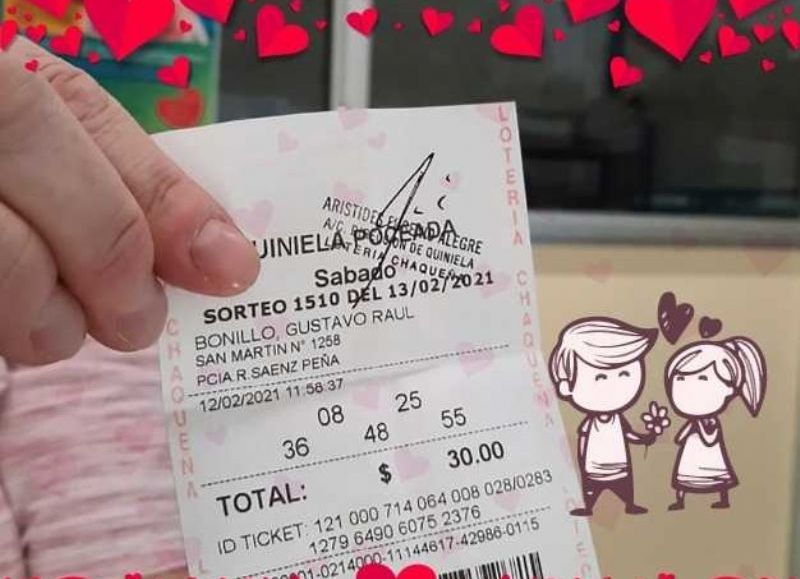 Le regaló a su esposa un ticket de la Poceada, y ganó más de un millón de pesos